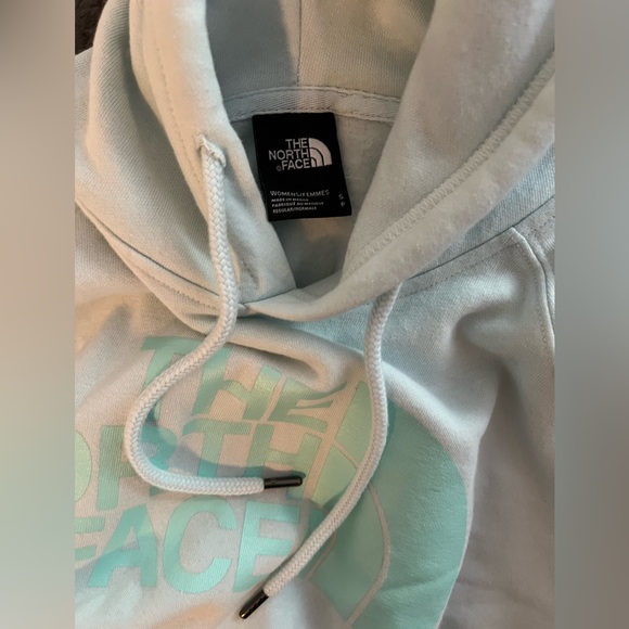 Women’s Light Blue/Aqua North Face Hoodie size S - Picture 2 of 3